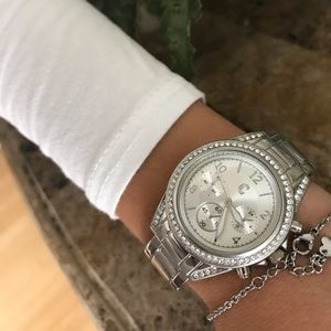CHARMING CHARLIE silver bracelet watch